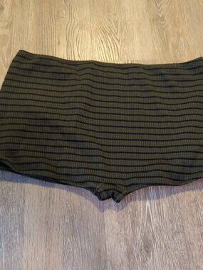 disturbia size 16 Mire Stripe High Waist Swim Shorts nwot